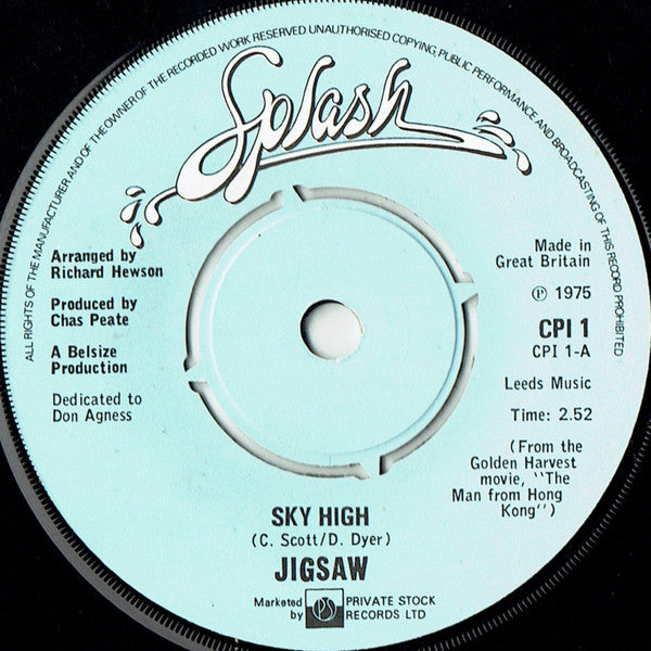 Jigsaw (3) - Sky High (7", Single)