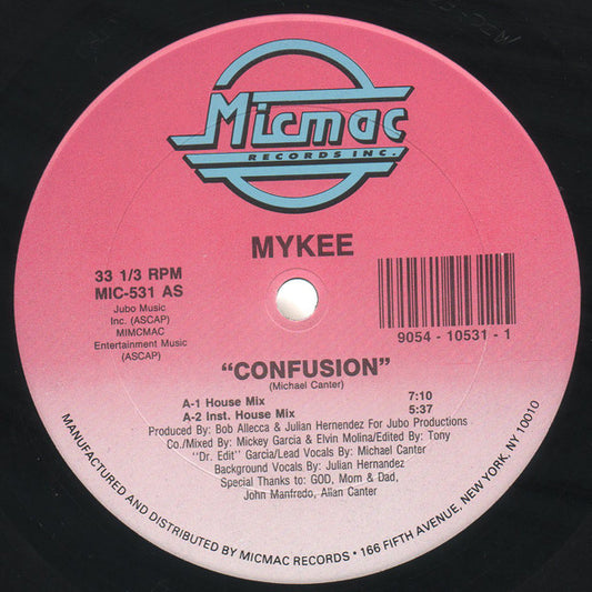 Mykee - Confusion (12", Single)