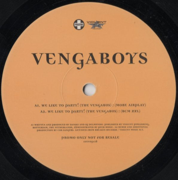 Vengaboys - We Like To Party! (The Vengabus) (12", Promo)