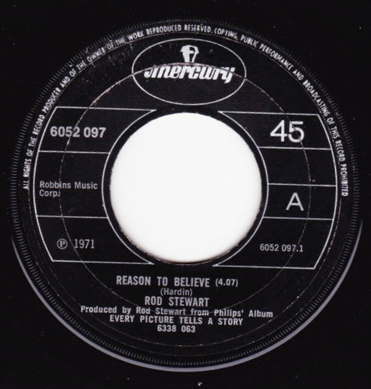 Rod Stewart - Reason To Believe (7", Single, Pap)