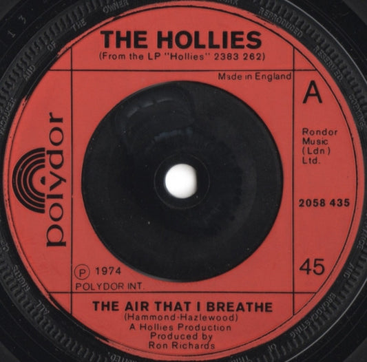 The Hollies - The Air That I Breathe (7", Single)