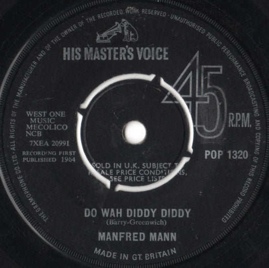 Manfred Mann - Do Wah Diddy Diddy (7", Single, 4-P)