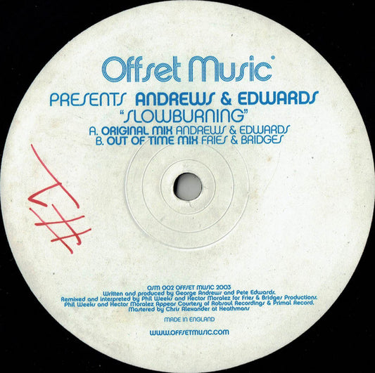 Andrews* & Edwards* - Slowburning (12")