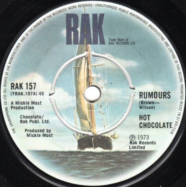 Hot Chocolate - Rumours (7", Single)
