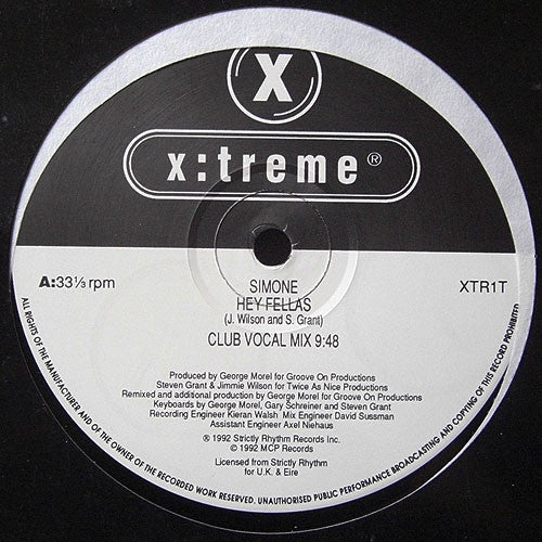 Simone - Hey Fellas (12")