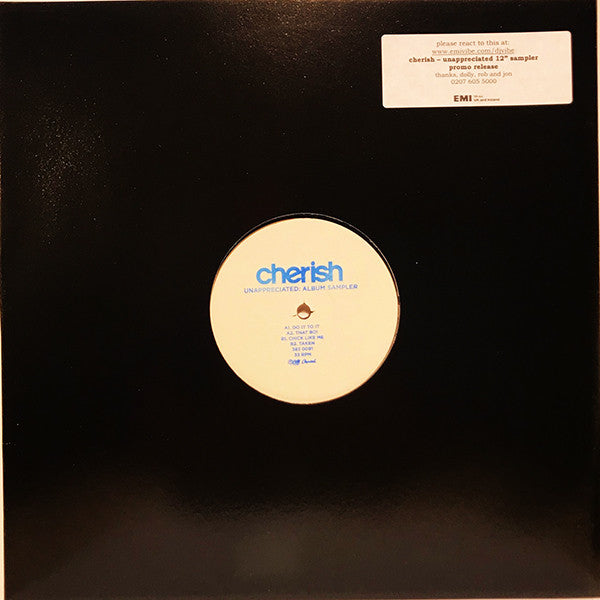 Cherish - Unappreciated : Album Sampler (12", Promo, W/Lbl)