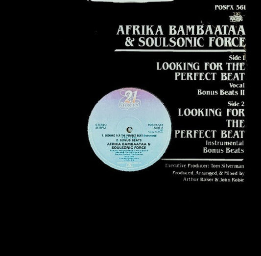 Afrika Bambaataa & Soulsonic Force - Looking For The Perfect Beat (12")