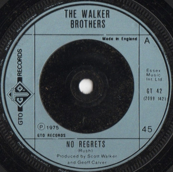 The Walker Brothers - No Regrets (7", Single)