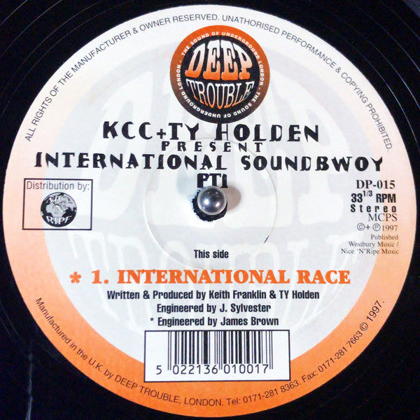 KCC + Ty Holden* - International Soundbwoy Pt 1 (12", EP)