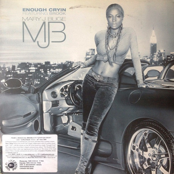 Mary J. Blige - Enough Cryin (12", Promo)