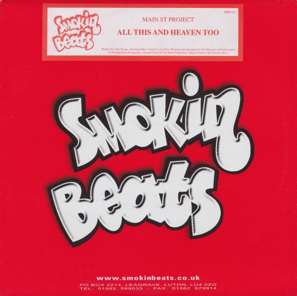 Main St Project* - All This And Heaven Too (12")