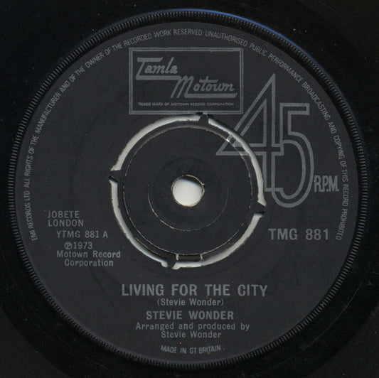 Stevie Wonder - Living For The City (7", Single)