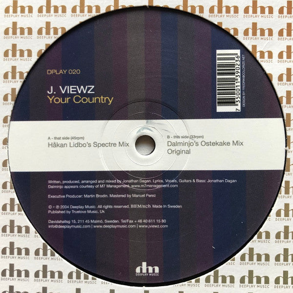 J. Viewz* - Your Country (12")