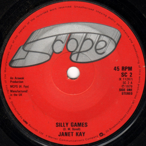 Janet Kay - Silly Games (7", Single, No )