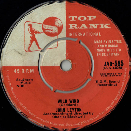 John Leyton - Wild Wind / You Took My Love For Granted (7", Single)