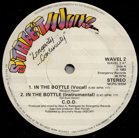 C.O.D. - In The Bottle (12")