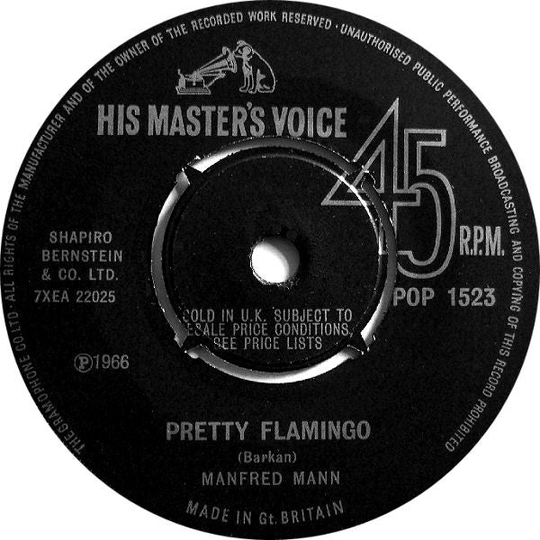 Manfred Mann - Pretty Flamingo (7", Single)