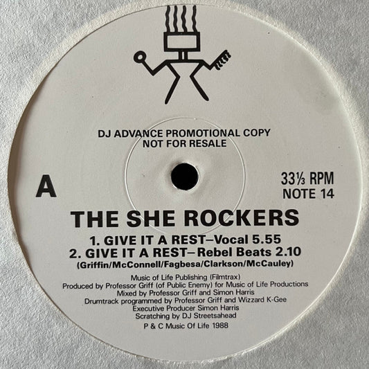She Rockers - Give It A Rest (12", Promo)