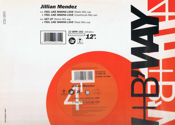 Jillian Mendez - Feel Like Making Love / Get Up (12")