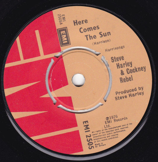 Steve Harley & Cockney Rebel - Here Comes The Sun  (7", Single)
