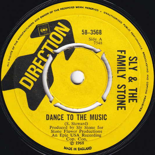 Sly & The Family Stone - Dance To The Music (7", Single, 4-P)