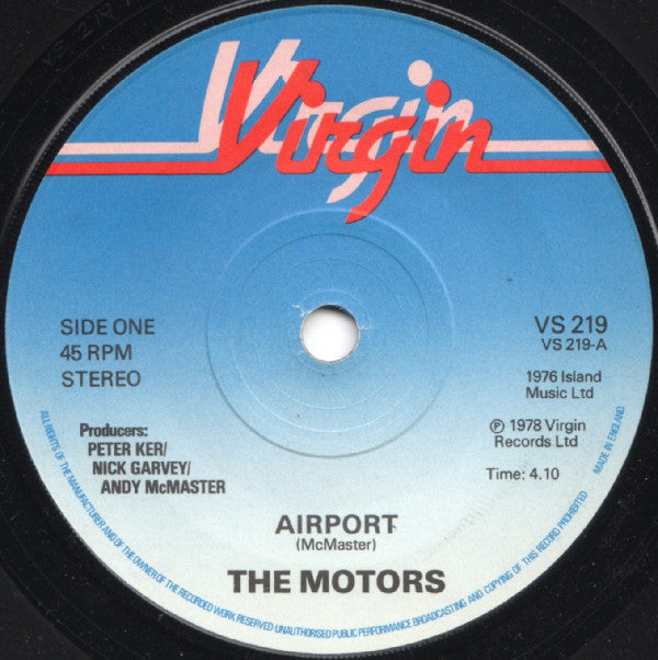 The Motors - Airport (7", Single)