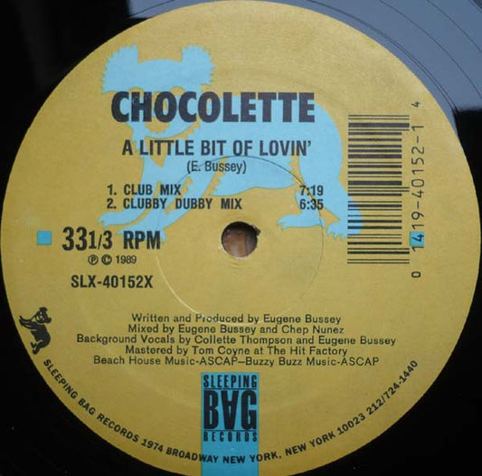 Chocolette - A Little Bit Of Lovin' (12")
