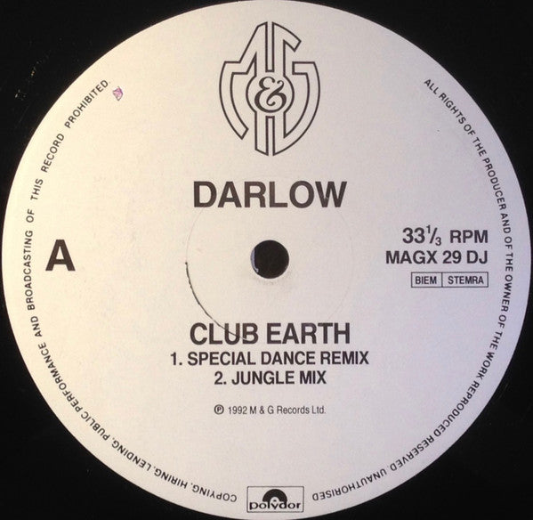 Darlow - Club Earth (12", Promo)