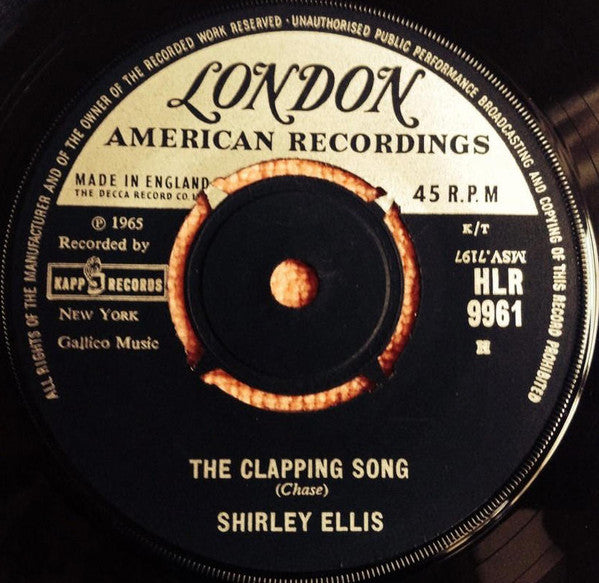 Shirley Ellis - The Clapping Song (7", Single)