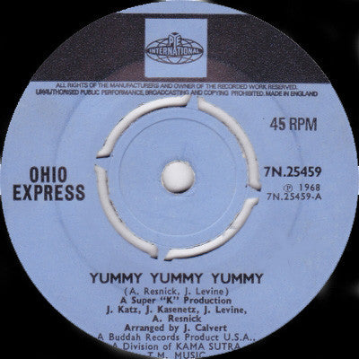 Ohio Express - Yummy Yummy Yummy (7", Single, Pus)