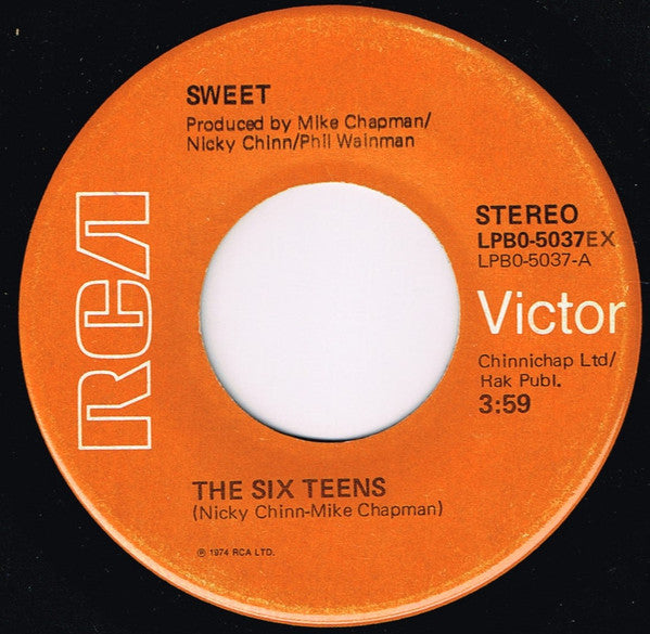 Sweet* - The Six Teens (7", Single)