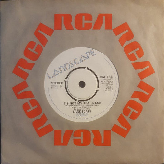 Landscape - It's Not My Real Name (7", Single)