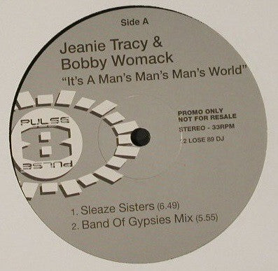 Jeanie Tracy & Bobby Womack - It's A Man's Man's Man's World (12", Promo)
