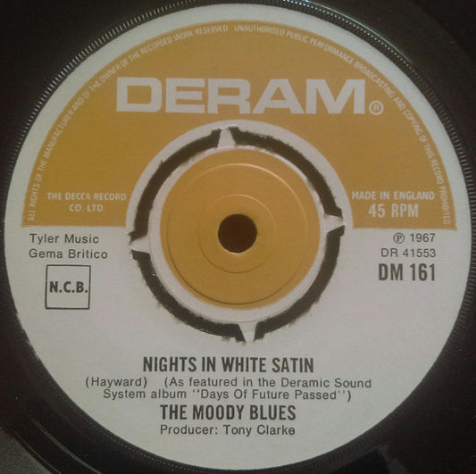 The Moody Blues - Nights In White Satin (7", Single, Pus)