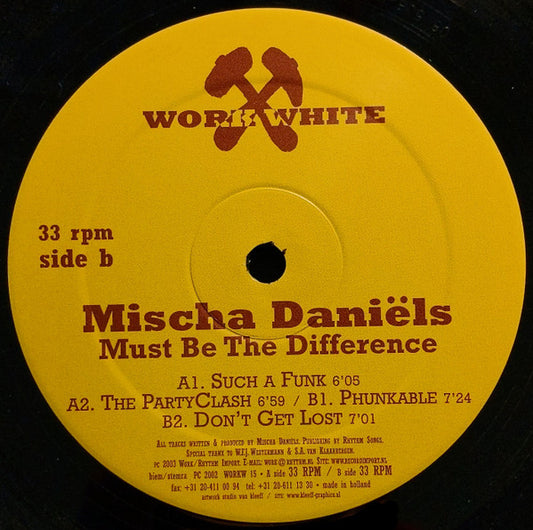 Mischa Daniëls - Must Be The Difference (12")