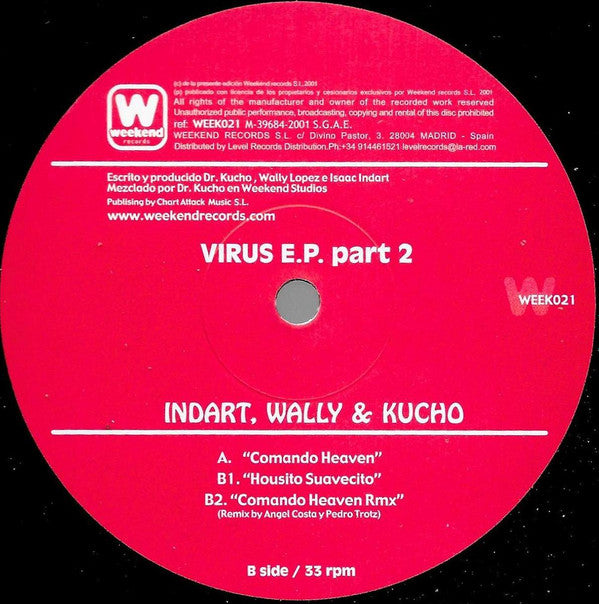 Indart*, Wally & Kucho* - Virus E.P. Part 2 (12", EP)