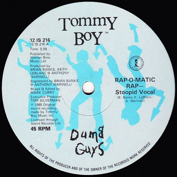 Dumb Guys - Rap-O-Matic Rap (12")