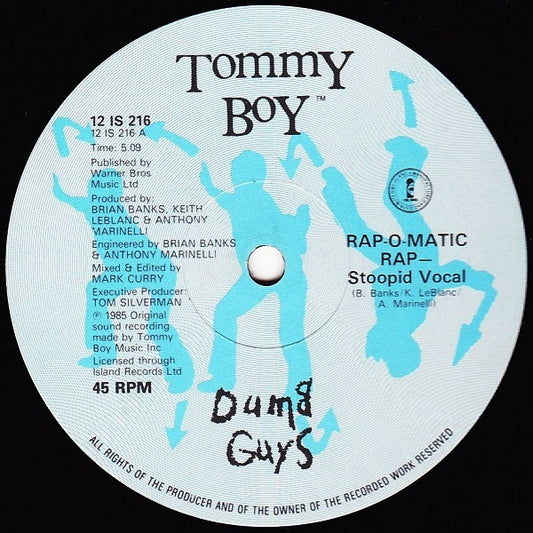Dumb Guys - Rap-O-Matic Rap (12")