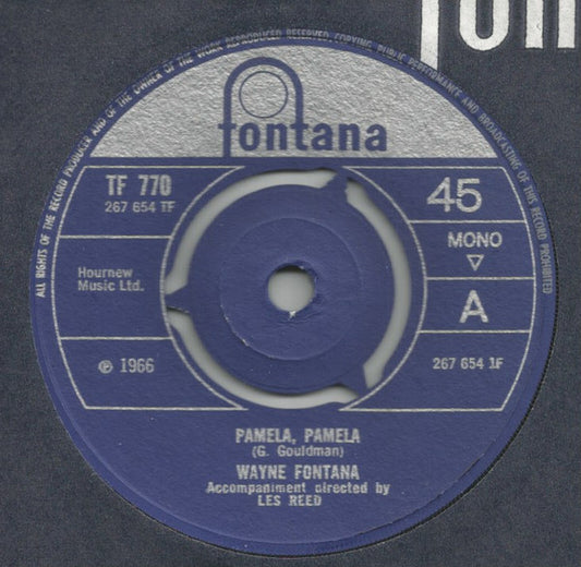 Wayne Fontana - Pamela, Pamela (7", Single, Mono, 3-p)