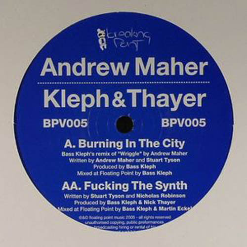 Bass Kleph & Andrew Maher & Nick Thayer - Burning In The City / Fucking The Synth (12")