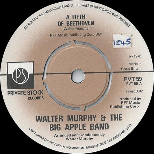 Walter Murphy & The Big Apple Band - A Fifth Of Beethoven (7", Single)