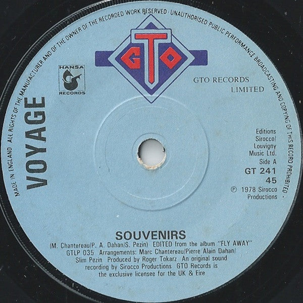 Voyage - Souvenirs (7")