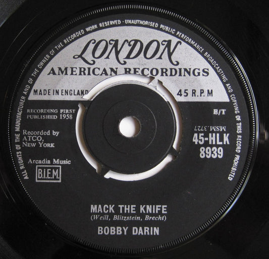 Bobby Darin - Mack The Knife (7", Single, 4-P)