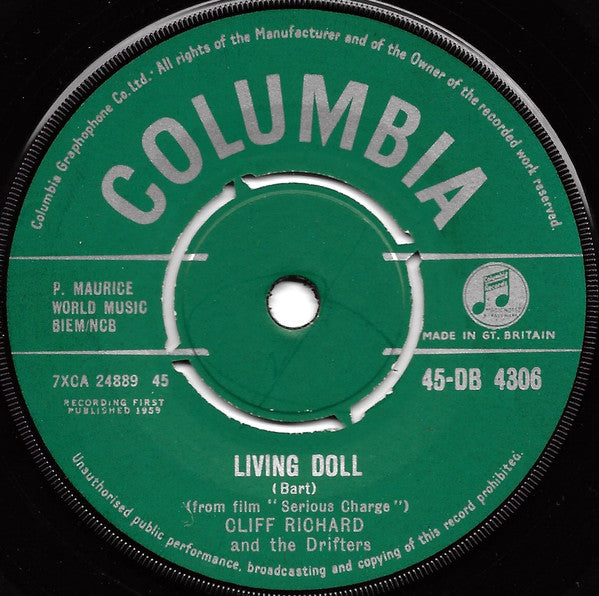 Cliff Richard And The Drifters* - Living Doll (7", Single, 4-P)