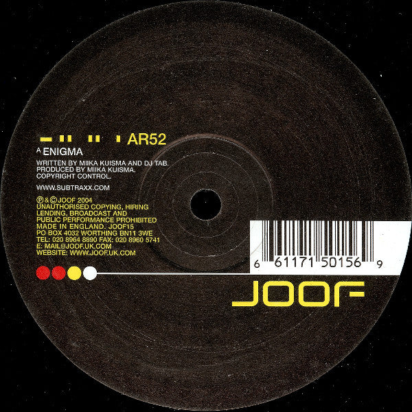 AR52 - Enigma / Air Traffic (12")