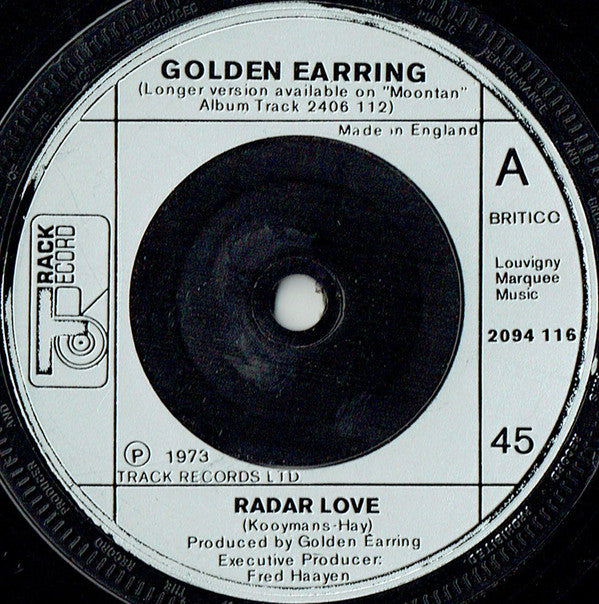 Golden Earring - Radar Love (7", Single, Sil)