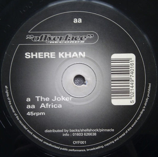 Shere Khan - The Joker / Africa (12", Single)