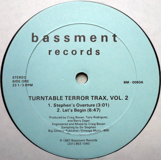 Turntable Terror Trax - Vol. 2 (12")