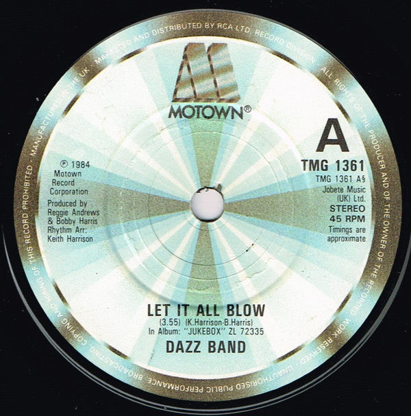 Dazz Band - Let It All Blow (7", Single)