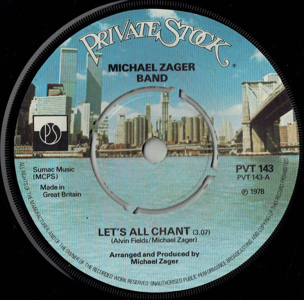Michael Zager Band* - Let's All Chant (7", Single)